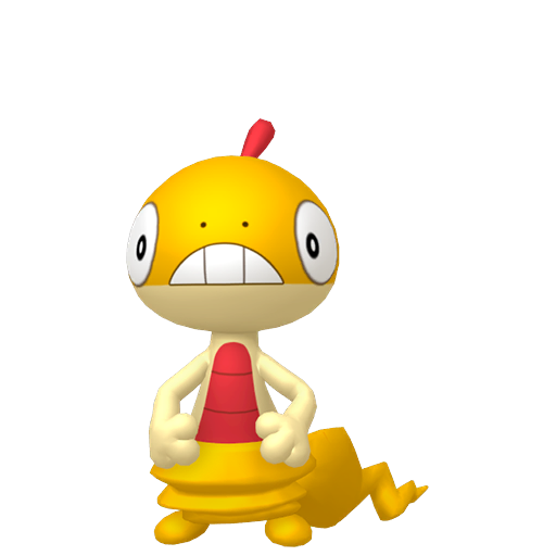 Scraggy — duży render postaci w zwykłym ubarwieniu