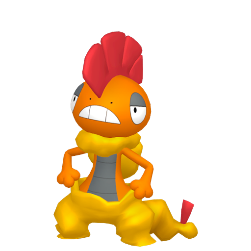 Scrafty — duży render postaci w zwykłym ubarwieniu