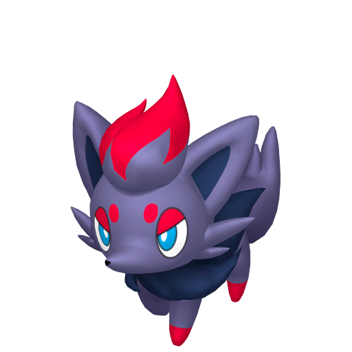 Zorua — duży render postaci w zwykłym ubarwieniu