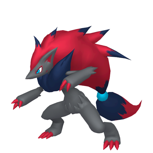 Zoroark — duży render postaci w zwykłym ubarwieniu