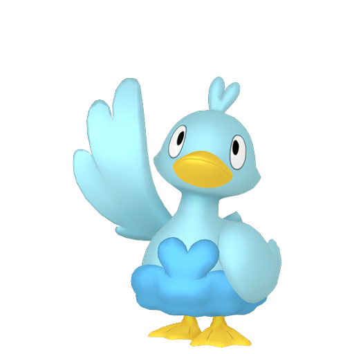 Ducklett — duży render postaci w zwykłym ubarwieniu