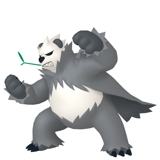 Pangoro — duży render postaci w zwykłym ubarwieniu