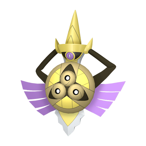 Aegislash — duży render postaci w zwykłym ubarwieniu