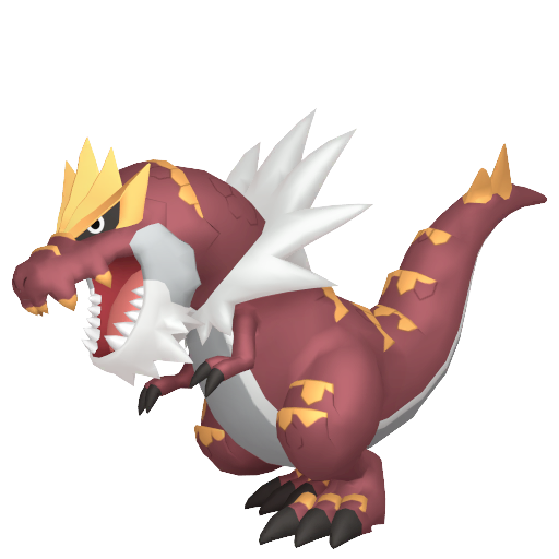 Tyrantrum — duży render postaci w zwykłym ubarwieniu