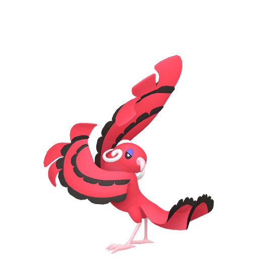 Oricorio — duży render postaci w zwykłym ubarwieniu
