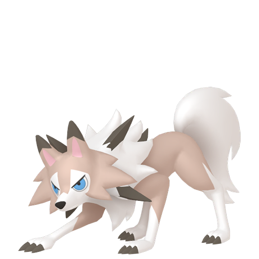 Lycanroc — duży render postaci w zwykłym ubarwieniu