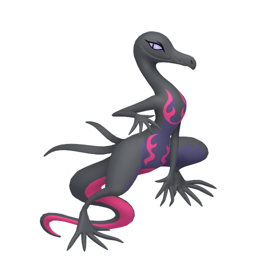Salazzle — duży render postaci w zwykłym ubarwieniu