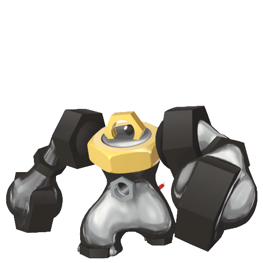 Melmetal — duży render postaci w zwykłym ubarwieniu