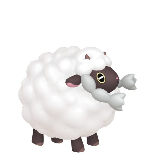 Wooloo — duży render postaci w zwykłym ubarwieniu