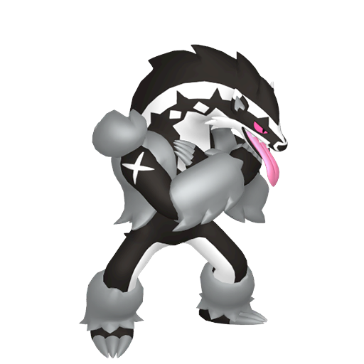 Obstagoon — duży render postaci w zwykłym ubarwieniu