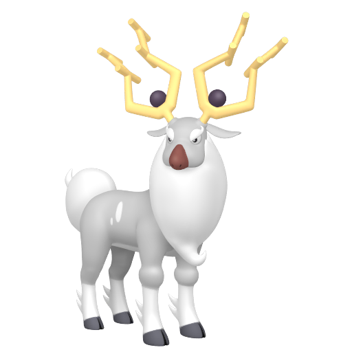 Wyrdeer — duży render postaci w zwykłym ubarwieniu