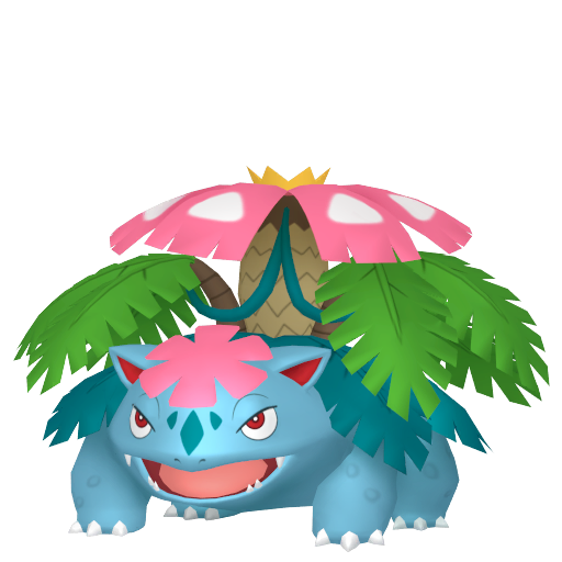 Venusaur (Mega) — duży render postaci w zwykłym ubarwieniu