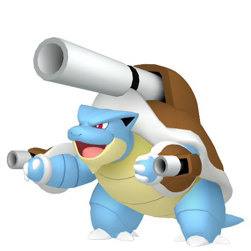 Blastoise (Mega) — duży render postaci w zwykłym ubarwieniu