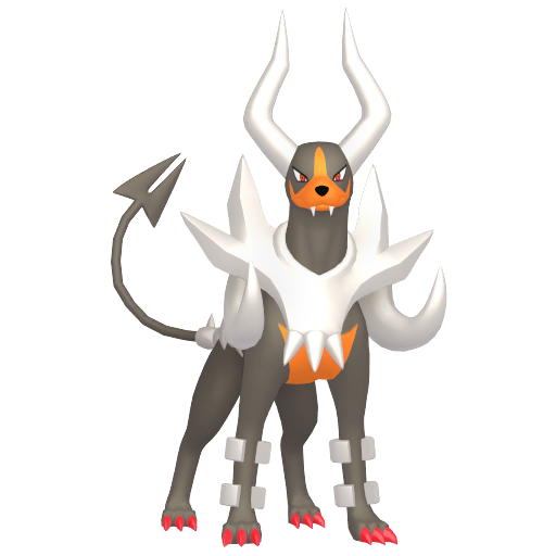 Houndoom (Mega) — duży render postaci w zwykłym ubarwieniu