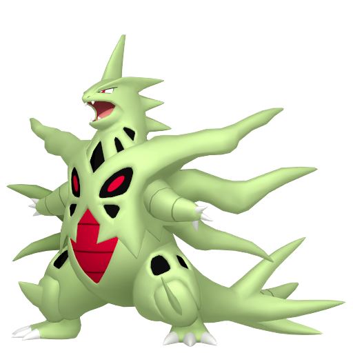 Tyranitar (Mega) — duży render postaci w zwykłym ubarwieniu