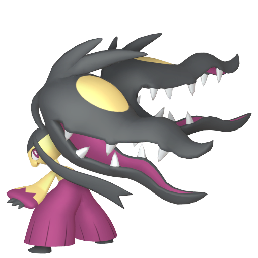 Mawile (Mega) — duży render postaci w zwykłym ubarwieniu