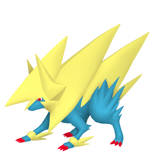 Manectric (Mega) — duży render postaci w zwykłym ubarwieniu