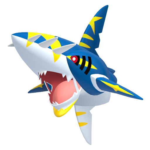 Sharpedo (Mega) — duży render postaci w zwykłym ubarwieniu