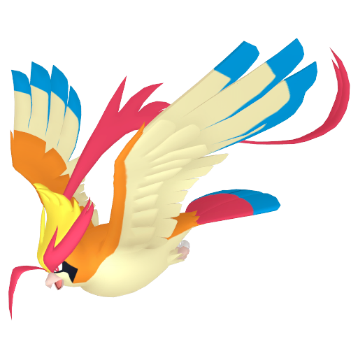 Pidgeot (Mega) — duży render postaci w zwykłym ubarwieniu