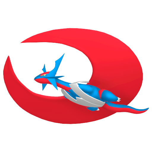 Salamence (Mega) — duży render postaci w zwykłym ubarwieniu