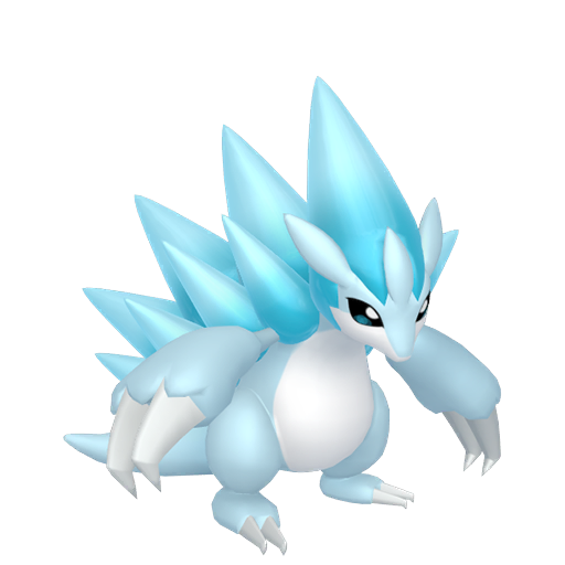 Sandslash (z Aloli) — duży render postaci w zwykłym ubarwieniu