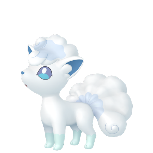 Vulpix (z Aloli) — duży render postaci w zwykłym ubarwieniu