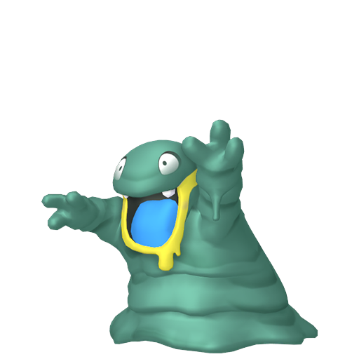 Grimer (z Aloli) — duży render postaci w zwykłym ubarwieniu