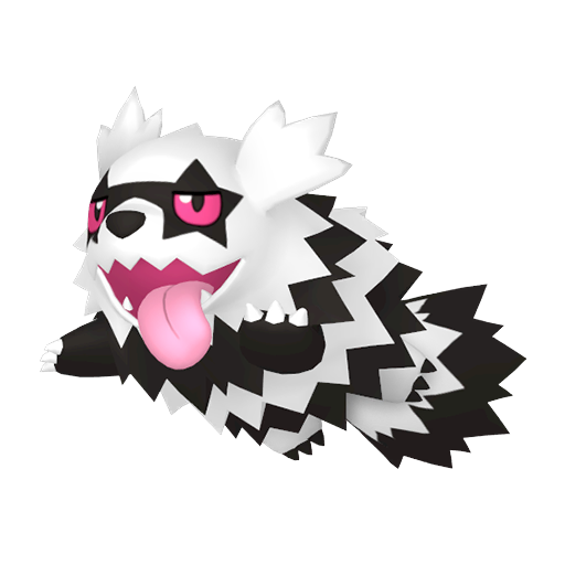 Zigzagoon (z Galaru) — duży render postaci w zwykłym ubarwieniu