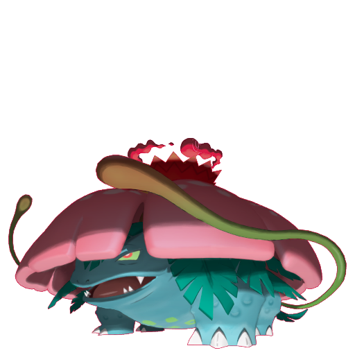 Venusaur (Gigantamax) — duży render postaci w zwykłym ubarwieniu