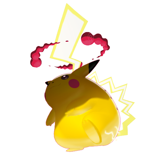 Pikachu (Gigantamax) — duży render postaci w zwykłym ubarwieniu