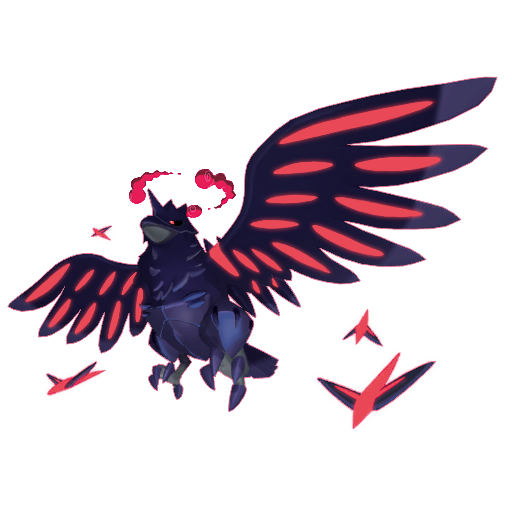 Corviknight (Gigantamax) — duży render postaci w zwykłym ubarwieniu