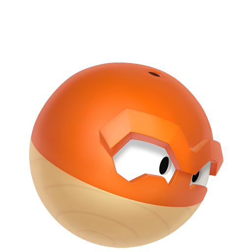 Voltorb (z Hisui) — duży render postaci w zwykłym ubarwieniu