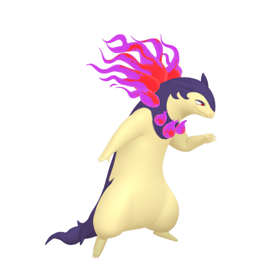 Typhlosion (z Hisui) — duży render postaci w zwykłym ubarwieniu