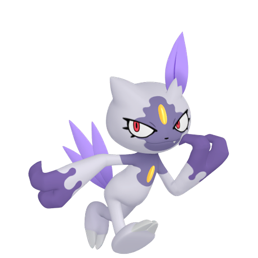 Sneasel (z Hisui) — duży render postaci w zwykłym ubarwieniu