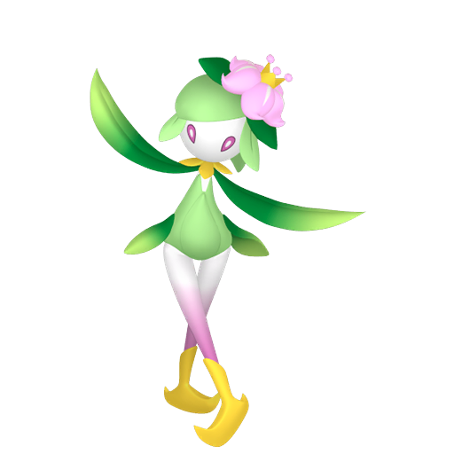 Lilligant (z Hisui) — duży render postaci w zwykłym ubarwieniu