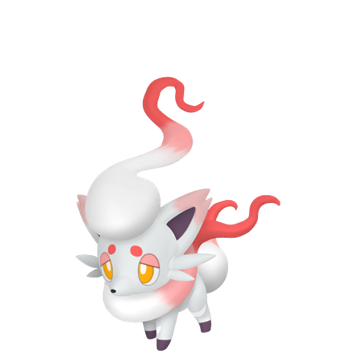 Zorua (z Hisui) — duży render postaci w zwykłym ubarwieniu