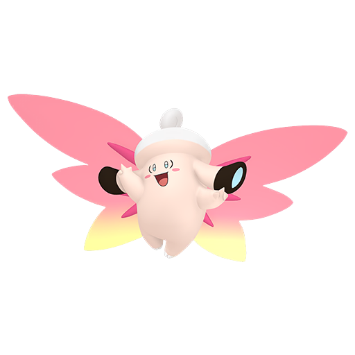 Clefable (Mega) — duży render postaci w zwykłym ubarwieniu