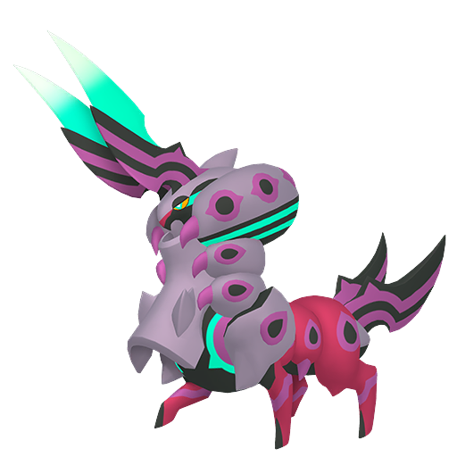 Scolipede (Mega) — duży render postaci w zwykłym ubarwieniu
