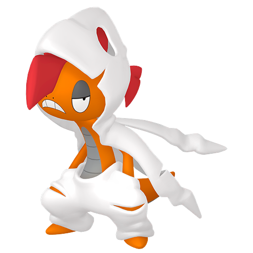 Scrafty (Mega) — duży render postaci w zwykłym ubarwieniu