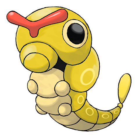 Caterpie w wariancie shiny