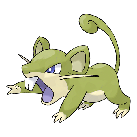 Rattata w wariancie shiny