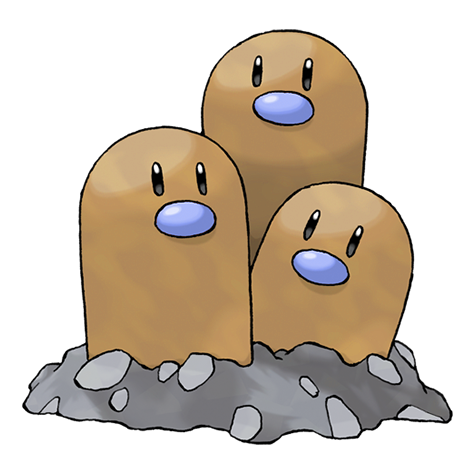 Dugtrio w wariancie shiny