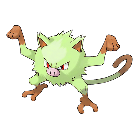 Mankey w wariancie shiny