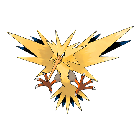 Zapdos w wariancie shiny