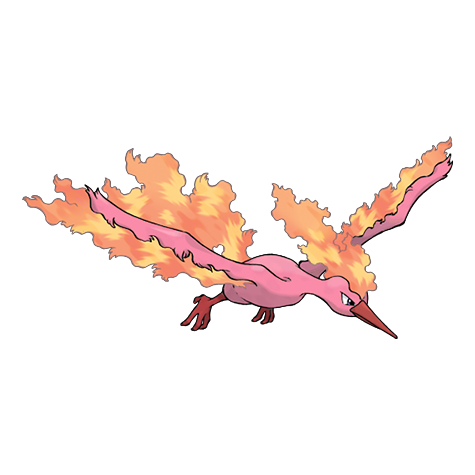 Moltres w wariancie shiny