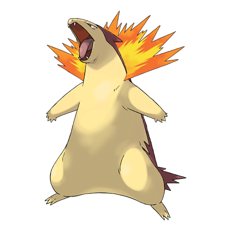 Typhlosion w wariancie shiny