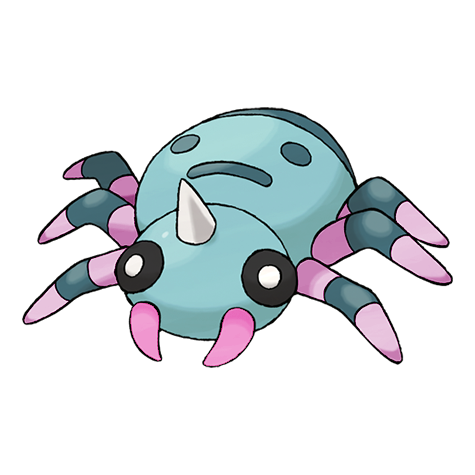Spinarak w wariancie shiny