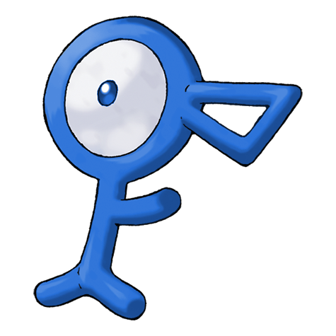 Unown w wariancie shiny