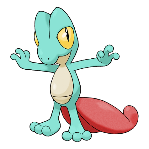 Treecko w wariancie shiny