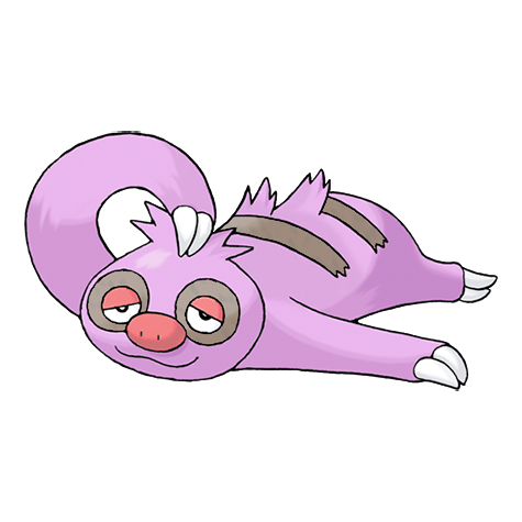 Slakoth w wariancie shiny
